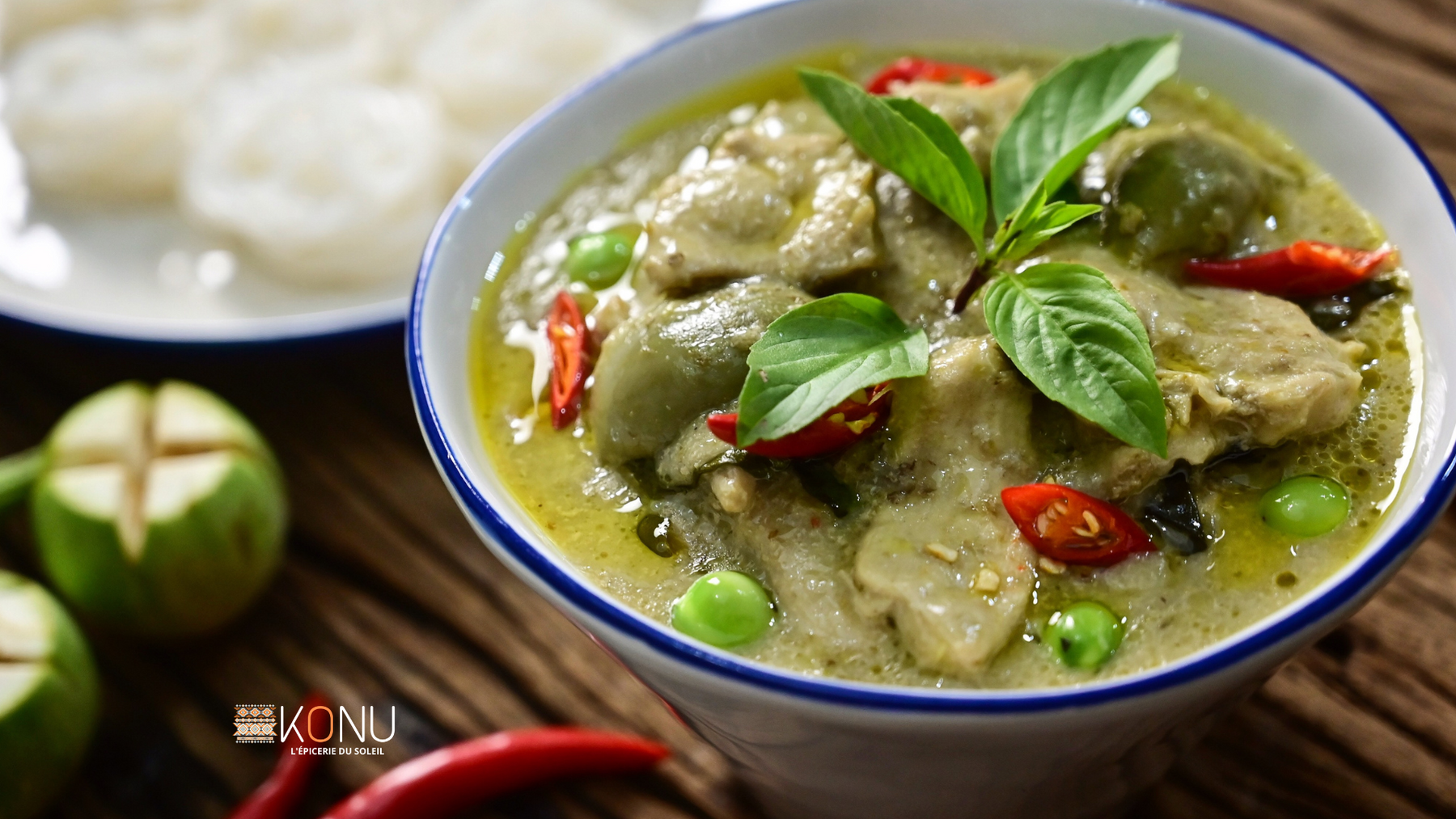 Légumes thaïs au curry vert